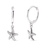 Pendientes aro Starfish Plata